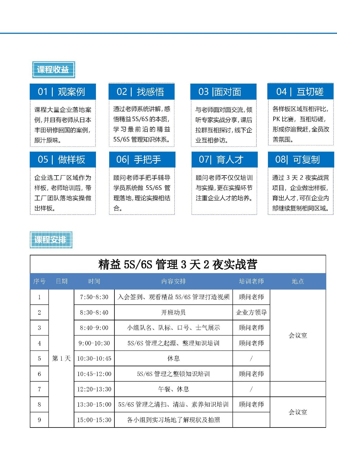 1--制造工厂3天2夜《精益5S6S管理入厂实战营》招生简介1